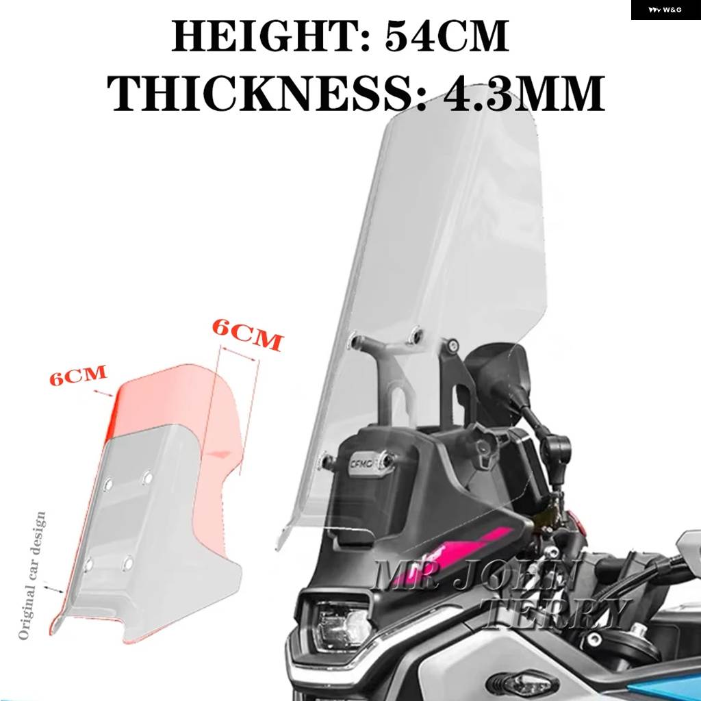並行輸入品 CFMOTO 450MT 450 MT 450 IBEX 450 2024 バイク フロントガラス バイザー ウィンドスクリーン ディフレクター キット_5