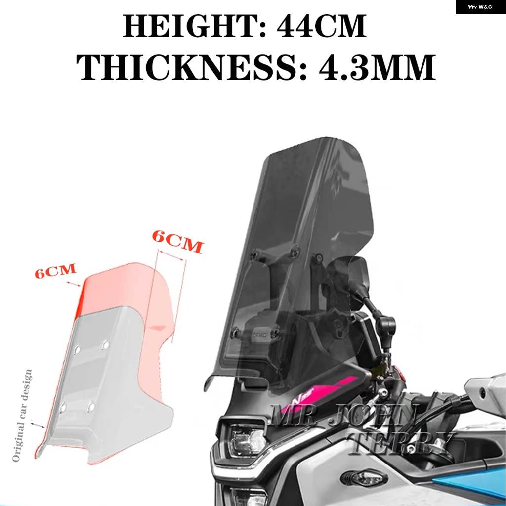 並行輸入品 CFMOTO 450MT 450 MT 450 IBEX 450 2024 バイク フロントガラス バイザー ウィンドスクリーン ディフレクター キット_6