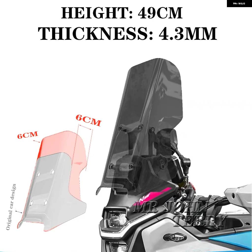 並行輸入品 CFMOTO 450MT 450 MT 450 IBEX 450 2024 バイク フロントガラス バイザー ウィンドスクリーン ディフレクター キット_7