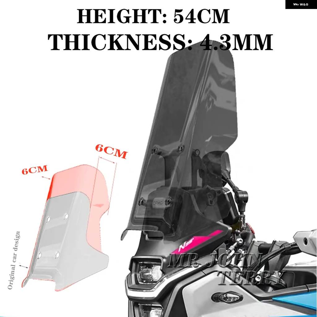 並行輸入品 CFMOTO 450MT 450 MT 450 IBEX 450 2024 バイク フロントガラス バイザー ウィンドスクリーン ディフレクター キット_8