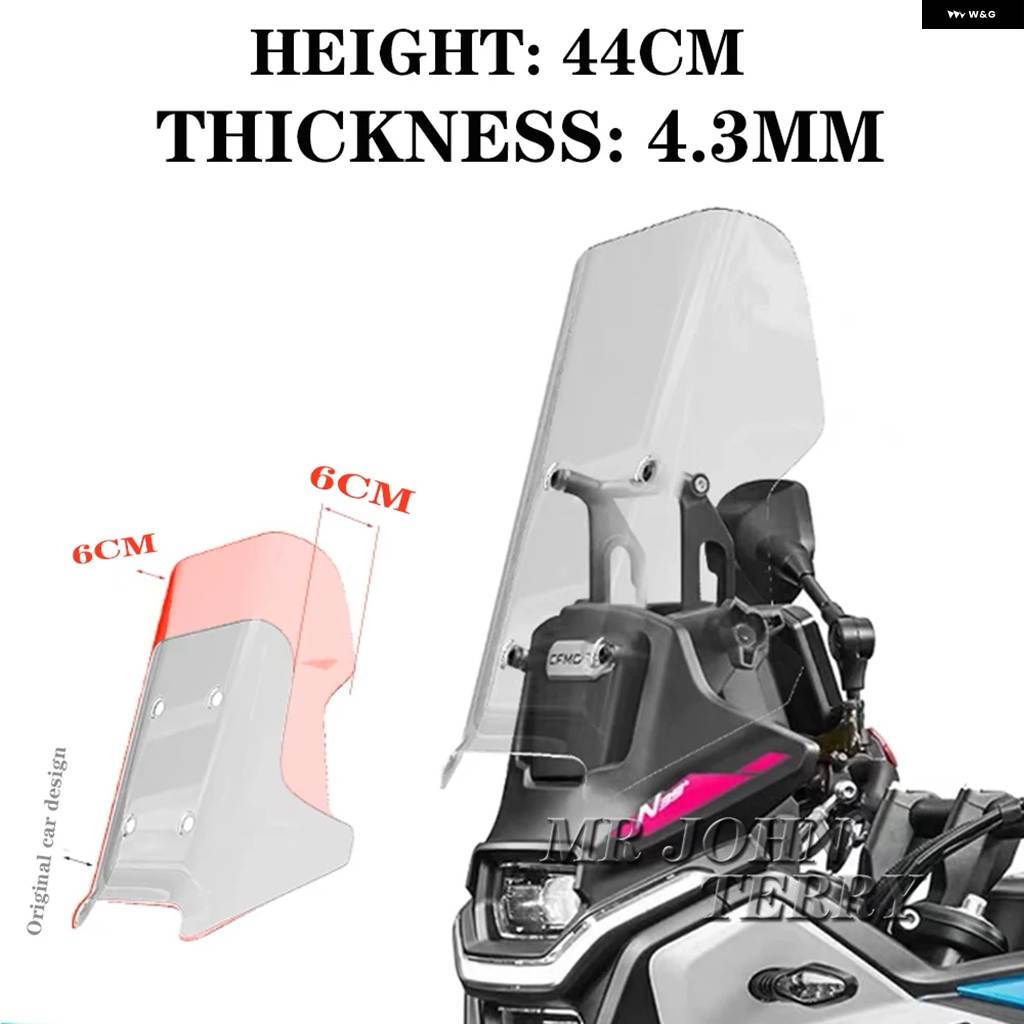 並行輸入品 CFMOTO 450MT 450 MT 450 IBEX 450 2024 バイク フロントガラス バイザー ウィンドスクリーン ディフレクター キット_2