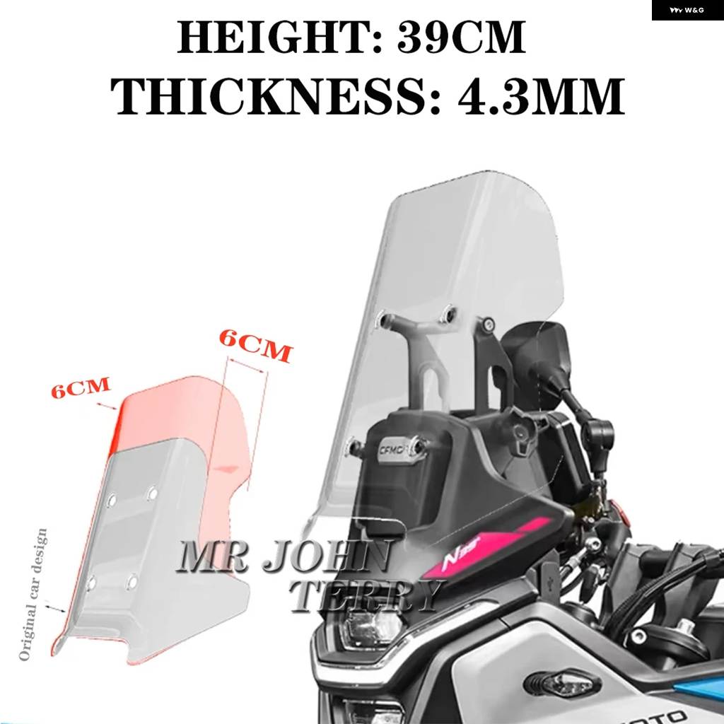 並行輸入品 CFMOTO 450MT 450 MT 450 IBEX 450 2024 バイク フロントガラス バイザー ウィンドスクリーン ディフレクター キット_3