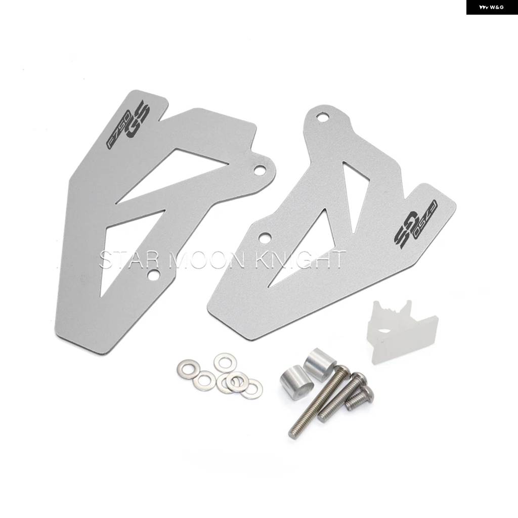 並行輸入品 バイク リアヒールガード BMW F750GS F850GS アドベンチャー F850GS F850GS ADV 2018 - アルミヒールガード フットペグの画像