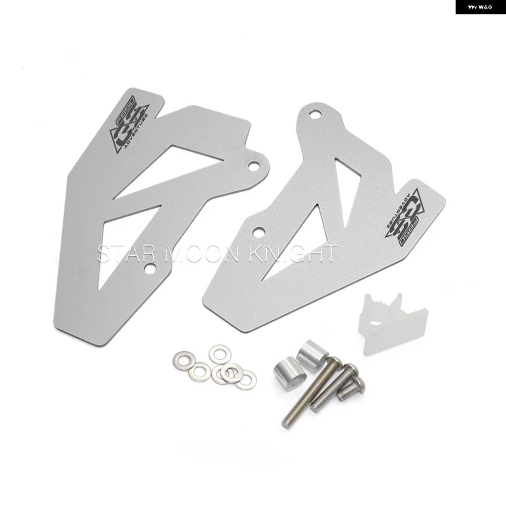 並行輸入品 バイク リアヒールガード BMW F750GS F850GS アドベンチャー F850GS F850GS ADV 2018 - アルミヒールガード フットペグの画像