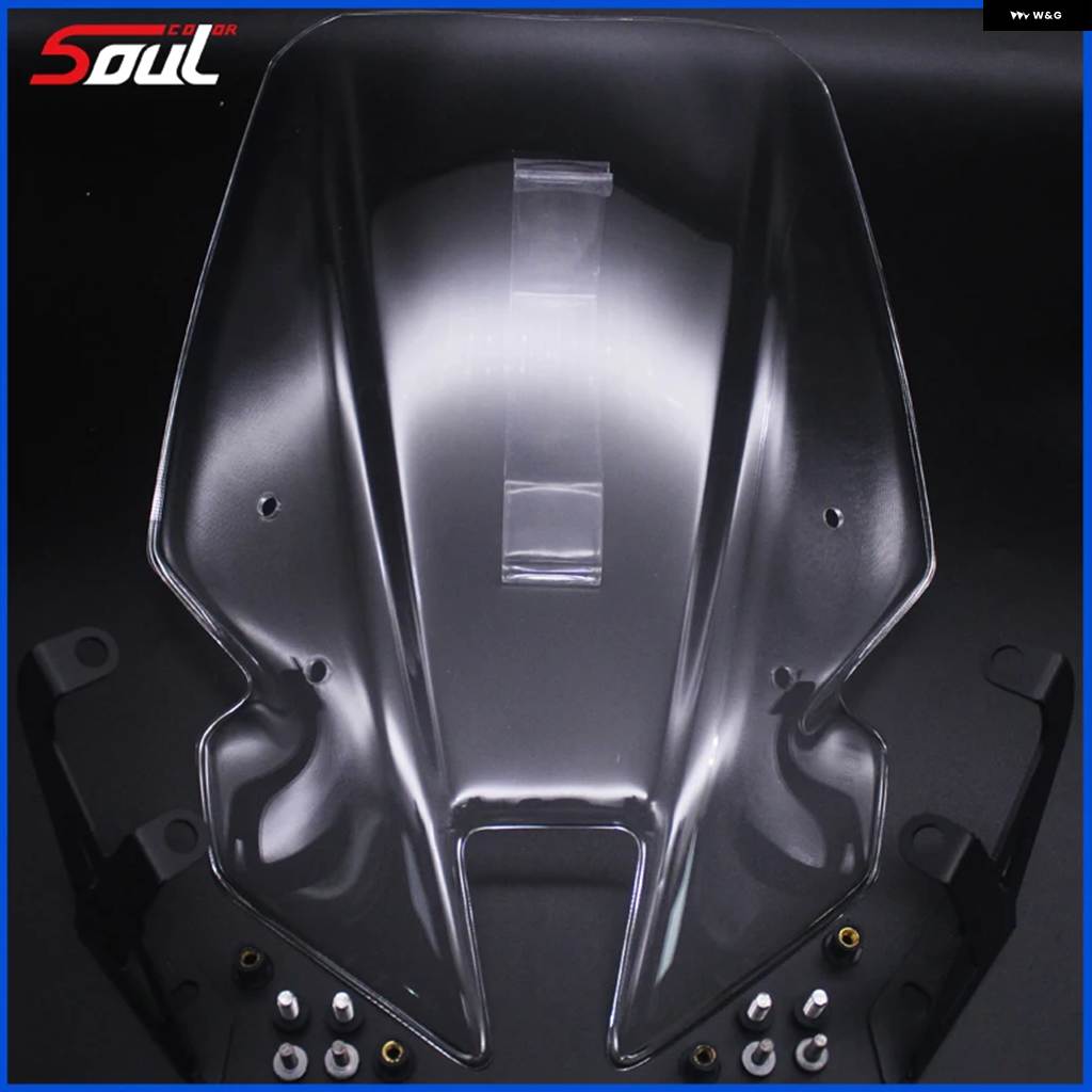 並行輸入品 バイク ブラック フロントガラス バイザー ヤマハ SP MT09 2017 - 20 ダブルバブル FZ9 MT-09 17 18 19 20の画像