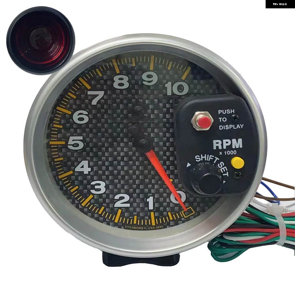 並行輸入品 HA オートゲージ 5インチ 125MM タコメーター 0-10000RPM カスタム パーツ アクセサリー_2