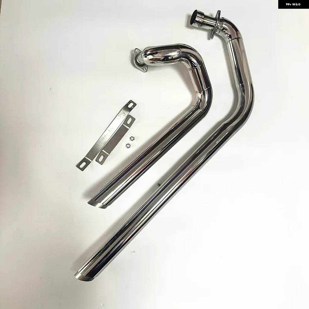 並行輸入品 ヤマハ XV400 ビラーゴ 400 1991 - 2004 ヤマハ XV535 ビラーゴ 535 1987 - 2004 フル排気 システム 接続 パイプの画像