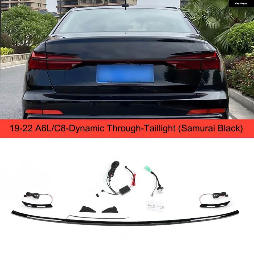 並行輸入品 アウディ A6 C8 2019-2025用 LEDダイナミックスルー テールライト 装飾 ライト LEDストリーマー テールライト ブレーの画像