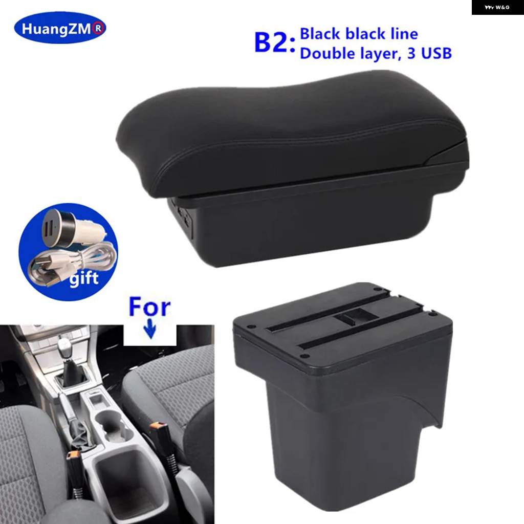 並行輸入品 フォード フォーカス 2 アームレスト ボックス フォード フォーカス 2 MK2 2005 - 11 車用 アームレスト ボックス 収の画像