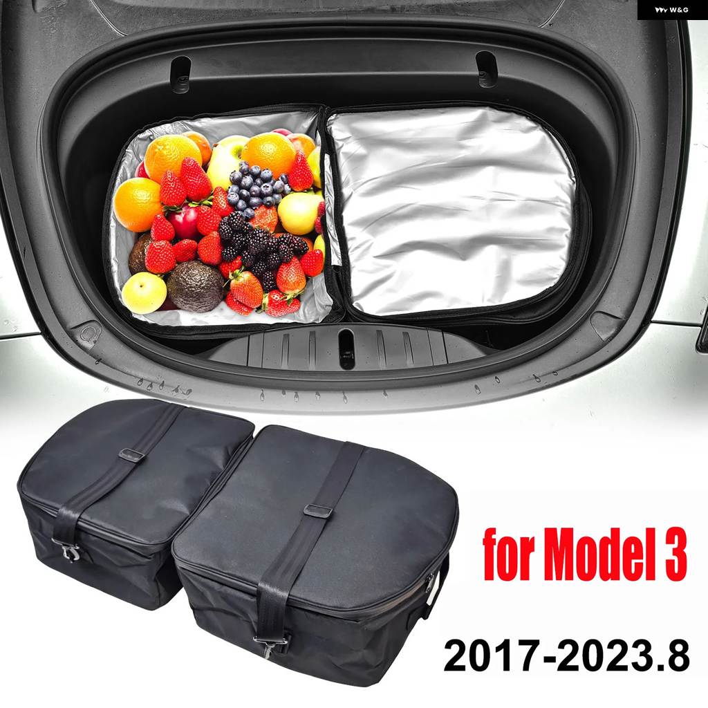 並行輸入品 テスラ モデル3 ハイランド 2024 モデルY ジュニパー 2025-2020 フロント トランク クーラー オーガナイザー 断熱バの画像
