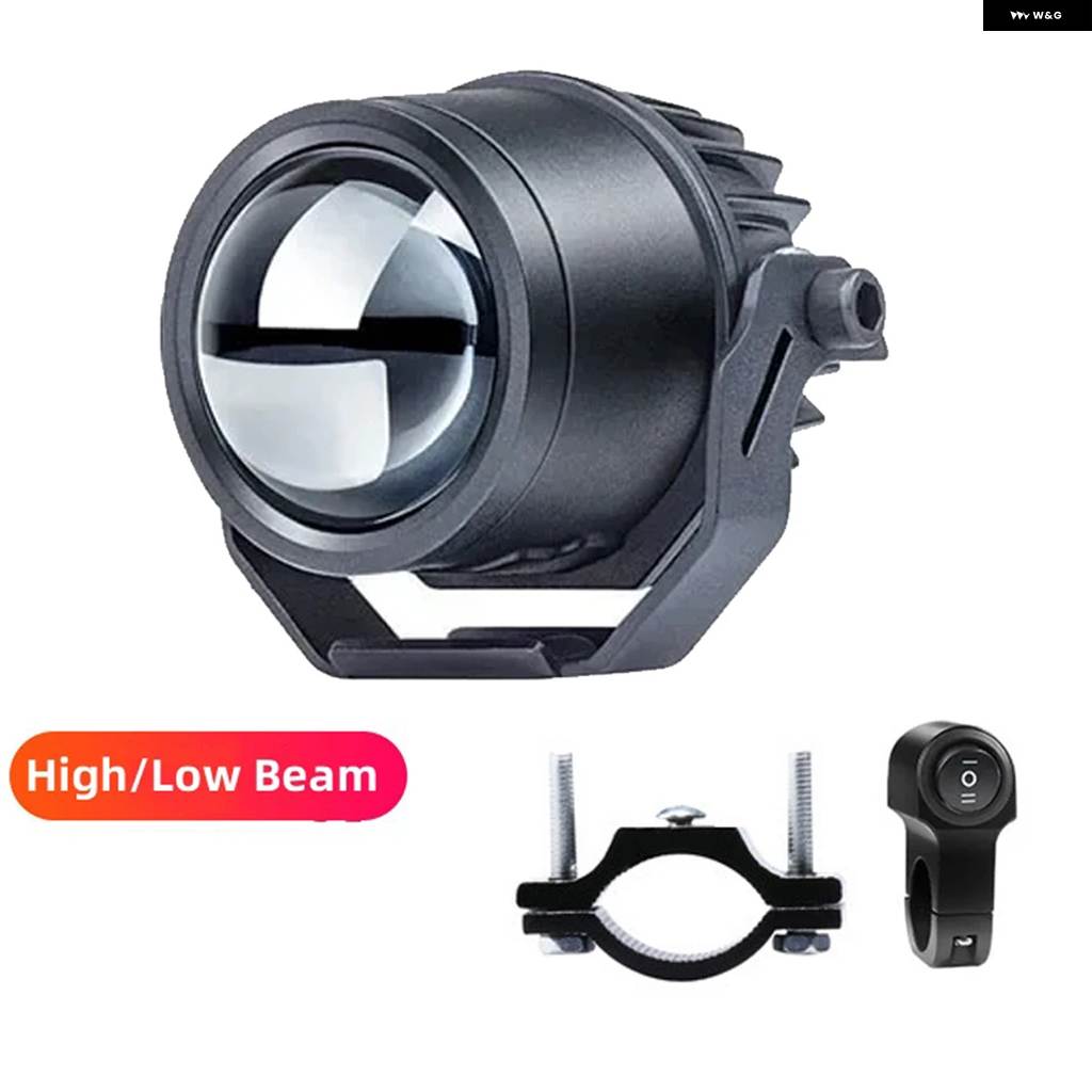 並行輸入品 バイク ライト オフロード フロント補助 6000LM 6000K/3000K スーパーミニ ドライビング LED ライト ヘッドライトの画像