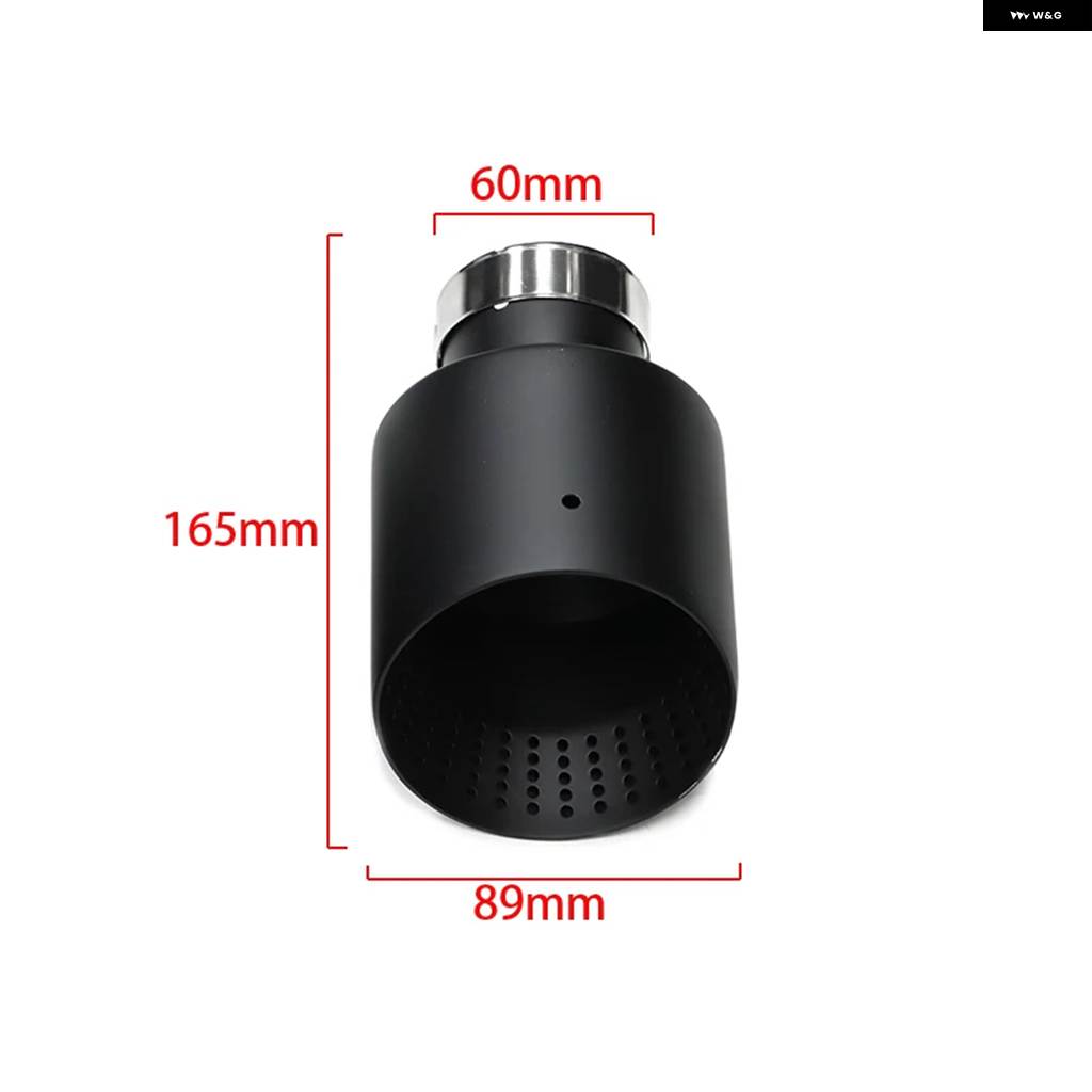並行輸入品 1個 マット ステンレス 車用エキゾーストチップ システム パイプ エキゾーストチップ VW GTI MK7 GOLF7 ノズル 63MMの画像