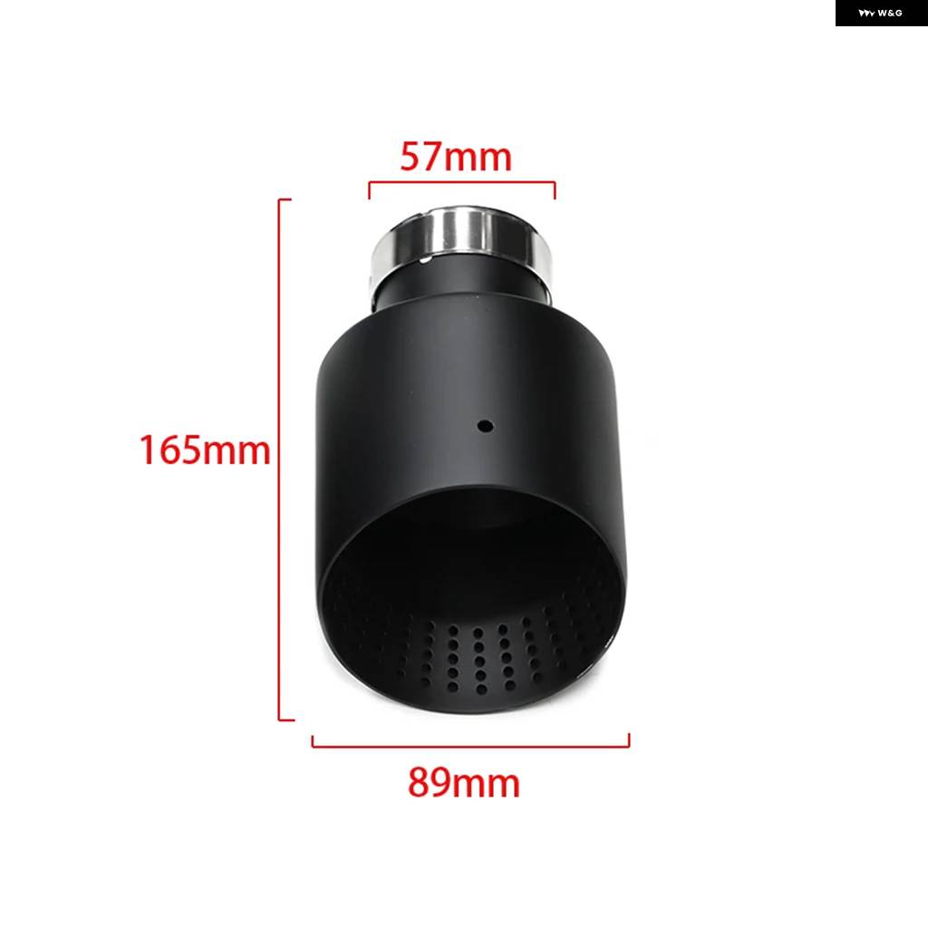 並行輸入品 1個 マット ステンレス 車用エキゾーストチップ システム パイプ エキゾーストチップ VW GTI MK7 GOLF7 ノズル 63MMの画像