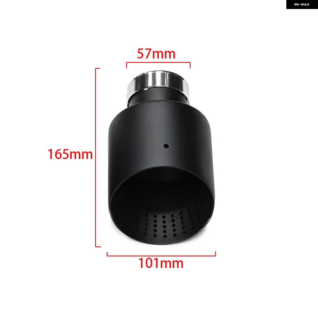 並行輸入品 1個 マット ステンレス 車用エキゾーストチップ システム パイプ エキゾーストチップ VW GTI MK7 GOLF7 ノズル 63MMの画像