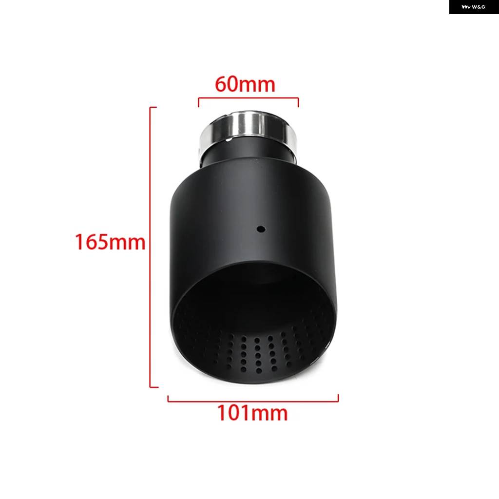 並行輸入品 1個 マット ステンレス 車用エキゾーストチップ システム パイプ エキゾーストチップ VW GTI MK7 GOLF7 ノズル 63MMの画像