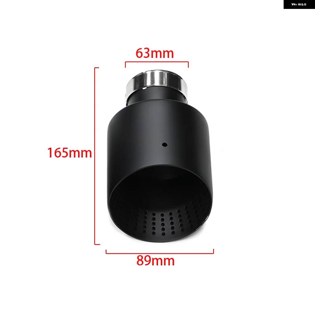 並行輸入品 1個 マット ステンレス 車用エキゾーストチップ システム パイプ エキゾーストチップ VW GTI MK7 GOLF7 ノズル 63MMの画像