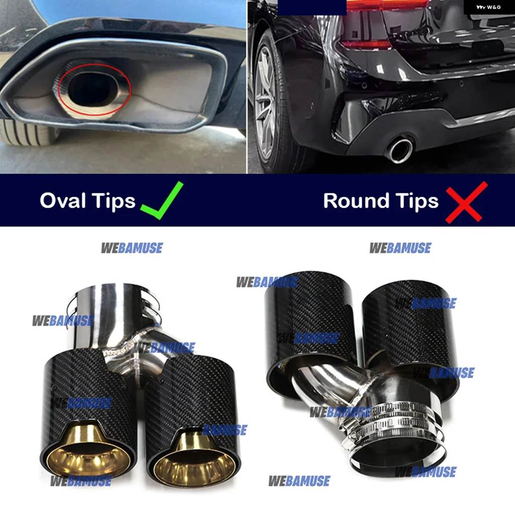 並行輸入品 BMW G20 G21 M340 G23 G26 M440I G42 M240I用ダブルパフォーマンス排気口排気テール パイプ マフラー排気 システムの画像