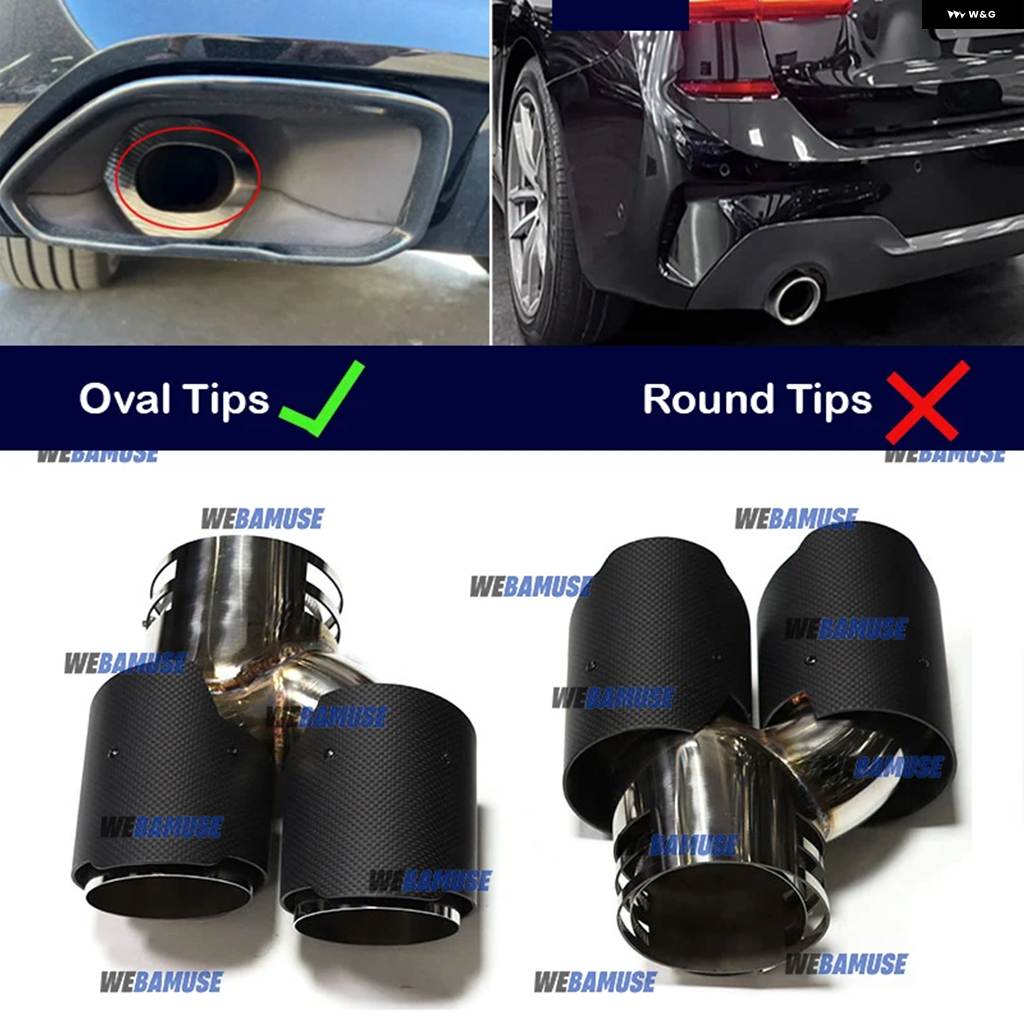 並行輸入品 BMW G20 G21 M340 G23 G26 M440I G42 M240I用ダブルパフォーマンス排気口排気テール パイプ マフラー排気 システムの画像