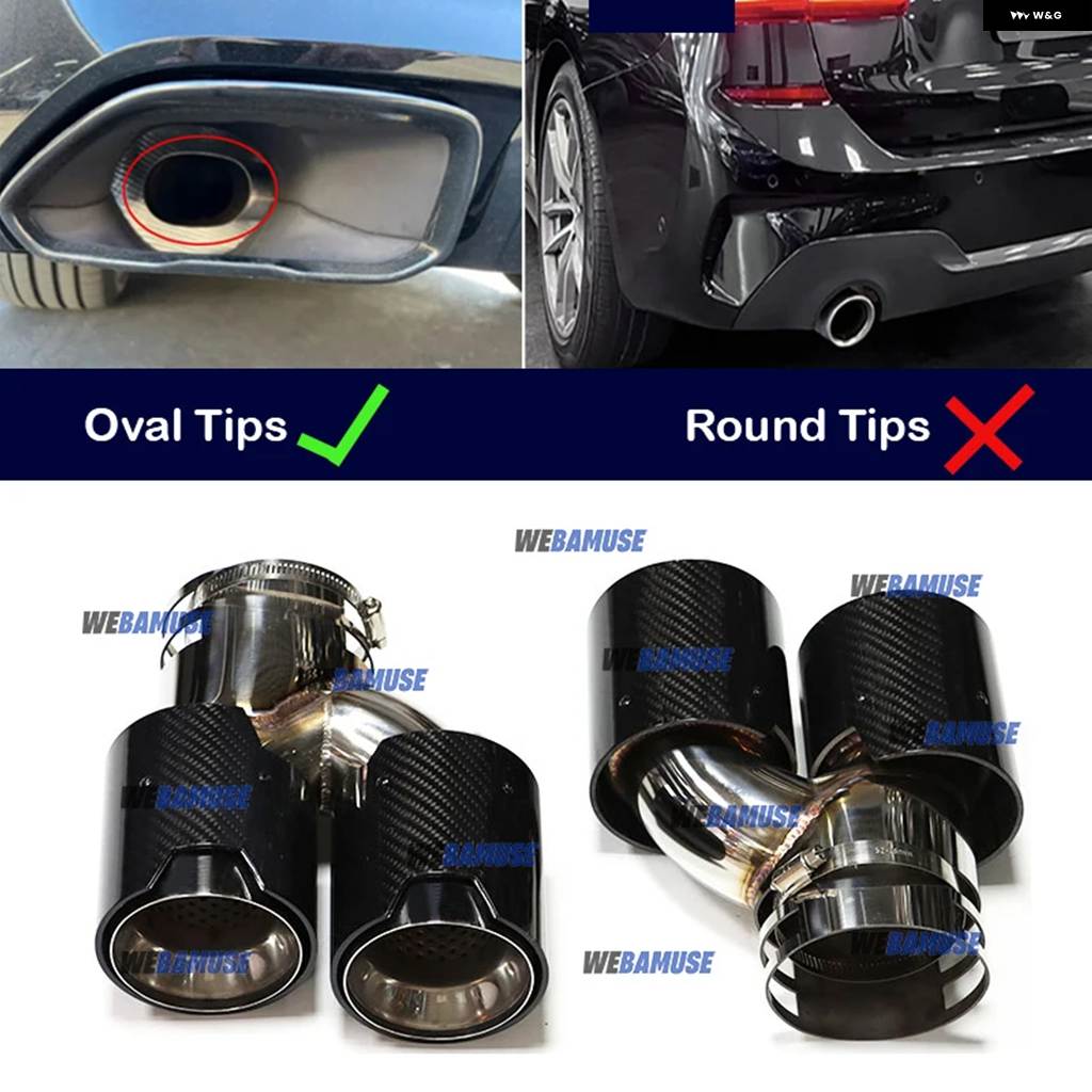 並行輸入品 BMW G20 G21 M340 G23 G26 M440I G42 M240I用ダブルパフォーマンス排気口排気テール パイプ マフラー排気 システムの画像