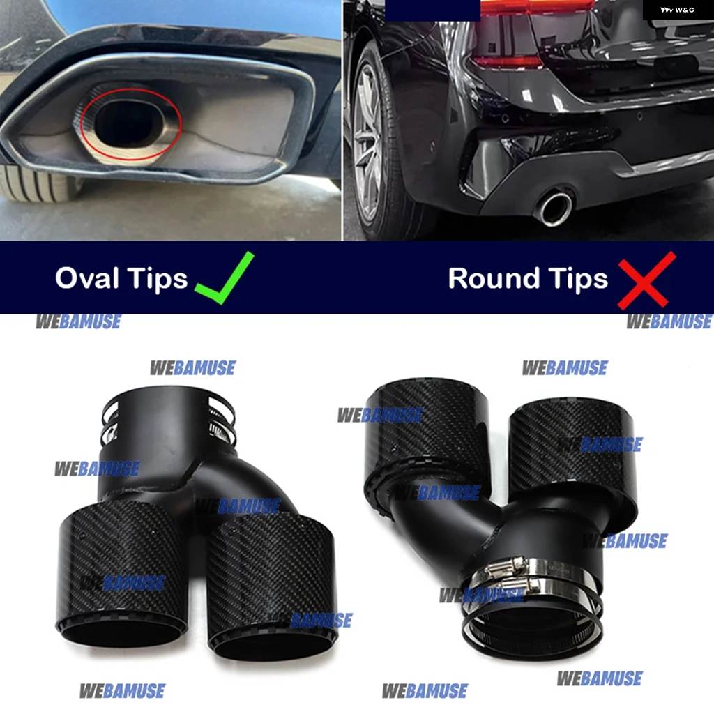 並行輸入品 BMW G20 G21 M340 G23 G26 M440I G42 M240I用ダブルパフォーマンス排気口排気テール パイプ マフラー排気 システムの画像