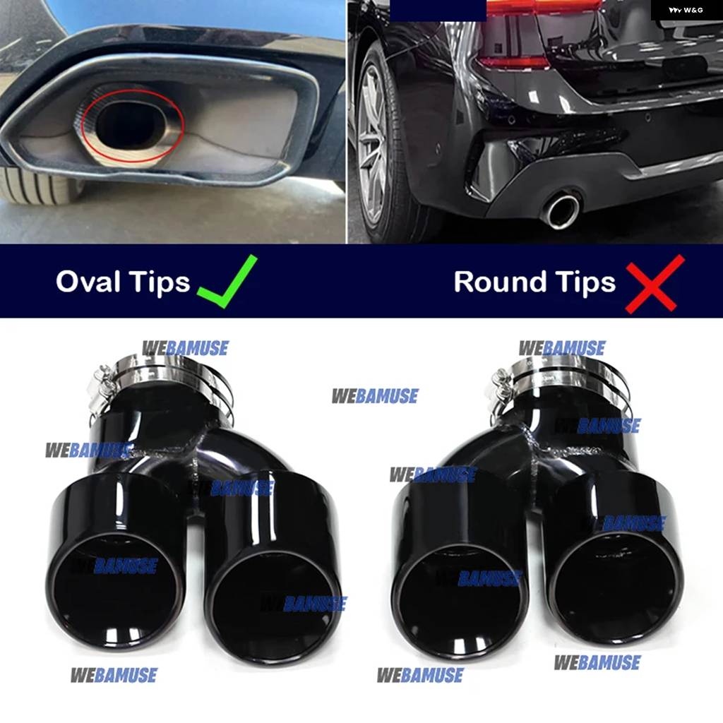 並行輸入品 BMW G20 G21 M340 G23 G26 M440I G42 M240I用ダブルパフォーマンス排気口排気テール パイプ マフラー排気 システムの画像