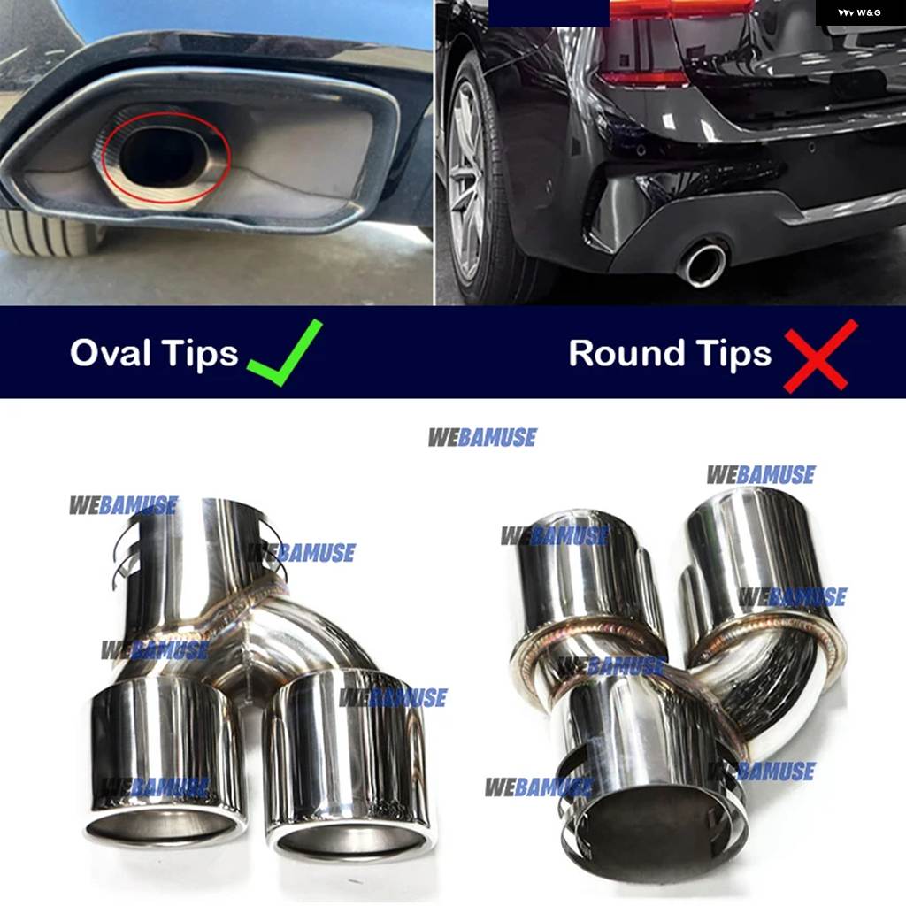 並行輸入品 BMW G20 G21 M340 G23 G26 M440I G42 M240I用ダブルパフォーマンス排気口排気テール パイプ マフラー排気 システムの画像