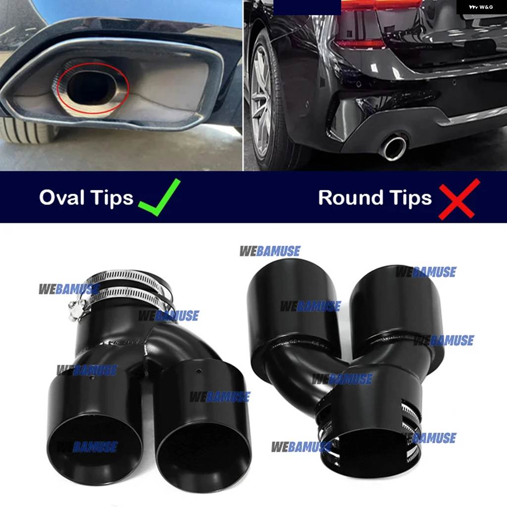 並行輸入品 BMW G20 G21 M340 G23 G26 M440I G42 M240I用ダブルパフォーマンス排気口排気テール パイプ マフラー排気 システムの画像