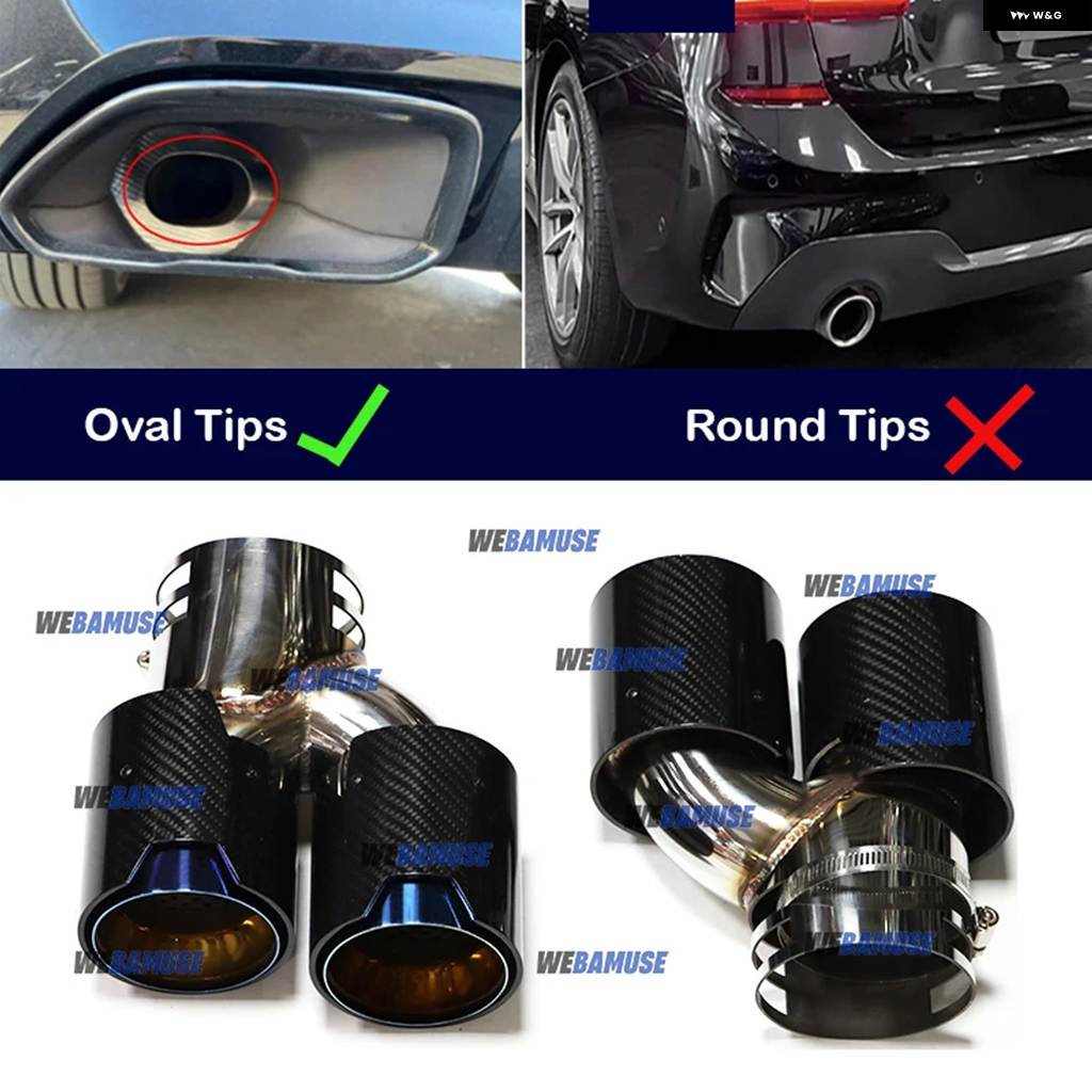 並行輸入品 BMW G20 G21 M340 G23 G26 M440I G42 M240I用ダブルパフォーマンス排気口排気テール パイプ マフラー排気 システムの画像