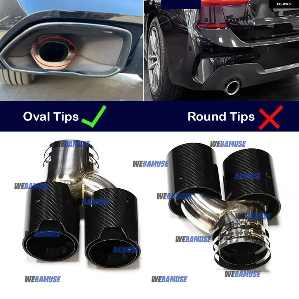 並行輸入品 BMW G20 G21 M340 G23 G26 M440I G42 M240I用ダブルパフォーマンス排気口排気テール パイプ マフラー排気 システムの画像