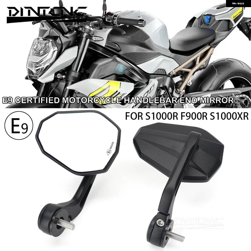 並行輸入品 E9 BMW S1000R 2013-2025 M1000R F900R ハンドルバー エンドミラー 左 右側 S1000XR F900XR M1000XR F900 バイクの画像