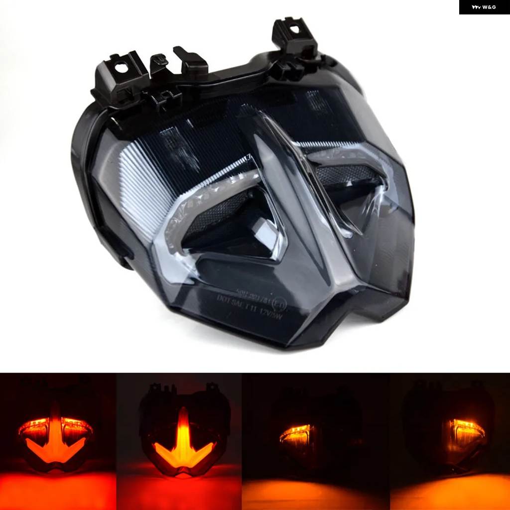並行輸入品 ヤマハ MT09 2021 2022 リア テールライト オートバイ ブレーキウィンカー統合 テールライト LED 防水 MT-09 FZ09用の画像