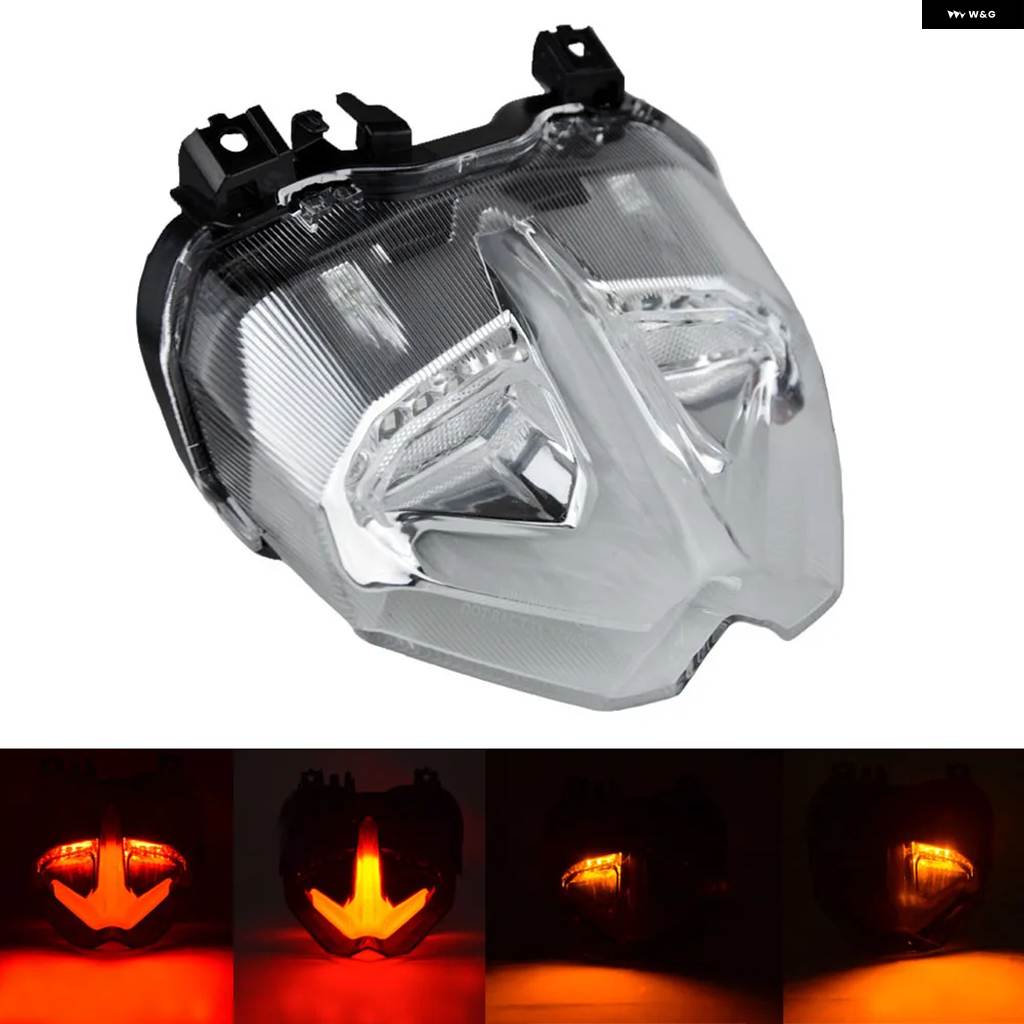 並行輸入品 ヤマハ MT09 2021 2022 リア テールライト オートバイ ブレーキウィンカー統合 テールライト LED 防水 MT-09 FZ09用の画像
