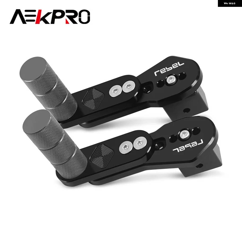 並行輸入品 REBEL CM300 500 250 CMX300 CMX500 CMX1100 REBEL バイク マルチアングル テレスコピック リア フットレスト フットの画像