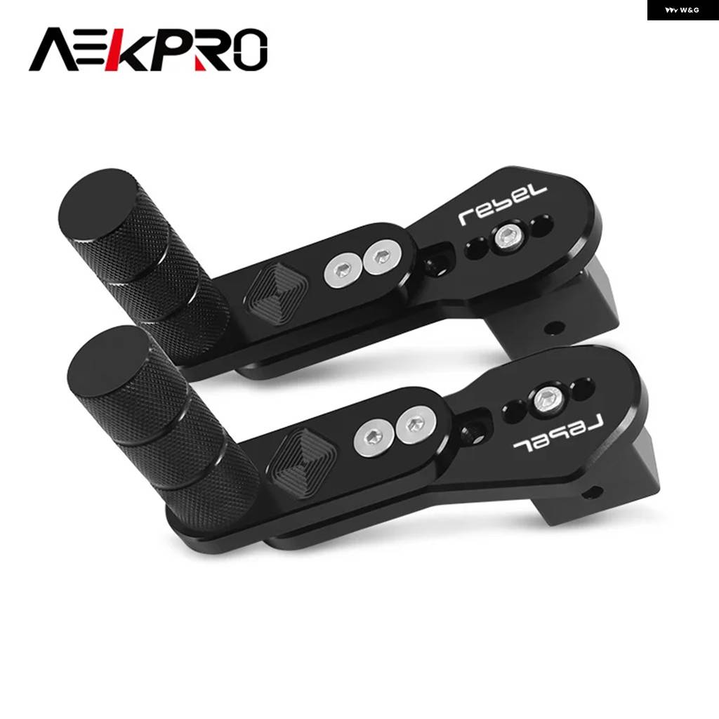 並行輸入品 REBEL CM300 500 250 CMX300 CMX500 CMX1100 REBEL バイク マルチアングル テレスコピック リア フットレスト フットの画像