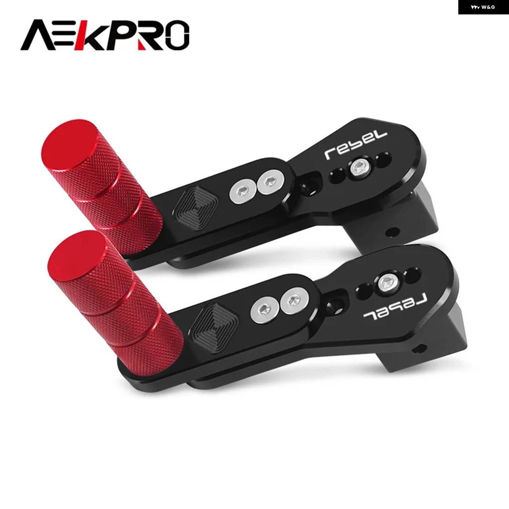 並行輸入品 REBEL CM300 500 250 CMX300 CMX500 CMX1100 REBEL バイク マルチアングル テレスコピック リア フットレスト フットの画像