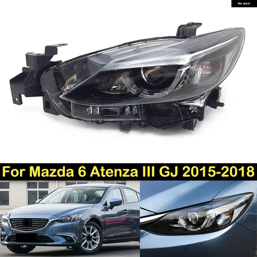マツダ　アテンザ　ヘッドライト　GJ 並行輸入品 マツダ 6 アテンザ III GJ 2015 - 18 ヘッドライト