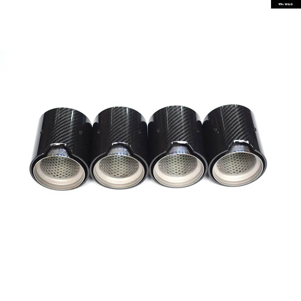 並行輸入品 BMW M2 F87 M3 F80 M4 F82 F83 排気 パイプ チップ ツーリング MP パフォーマンスパーツ カーボンメッキの画像