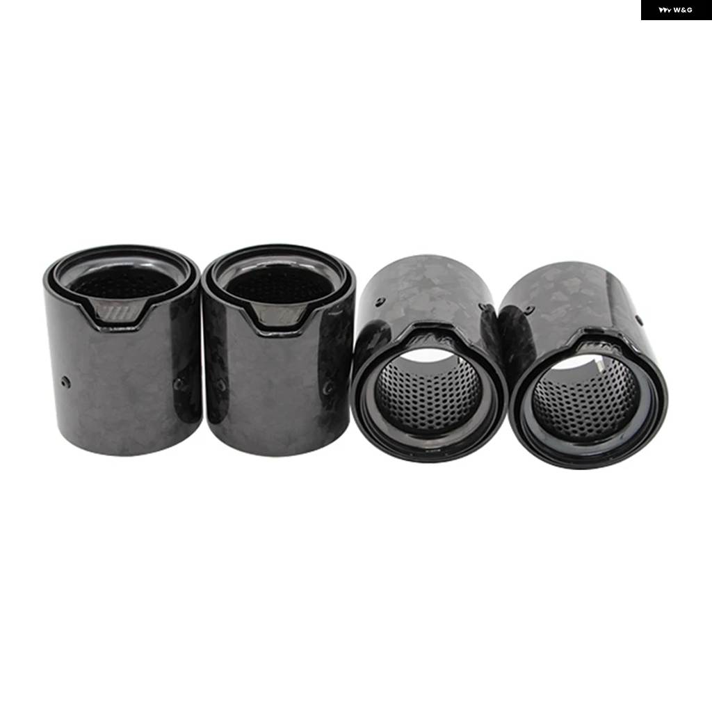 並行輸入品 BMW M2 F87 M3 F80 M4 F82 F83 排気 パイプ チップ ツーリング MP パフォーマンスパーツ カーボンメッキの画像