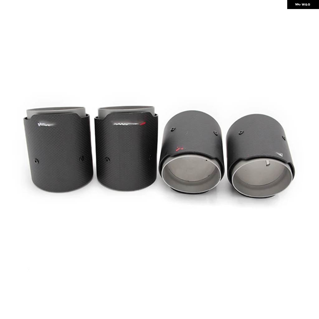 並行輸入品 BMW M2 F87 M3 F80 M4 F82 F83 排気 パイプ チップ ツーリング MP パフォーマンスパーツ カーボンメッキの画像