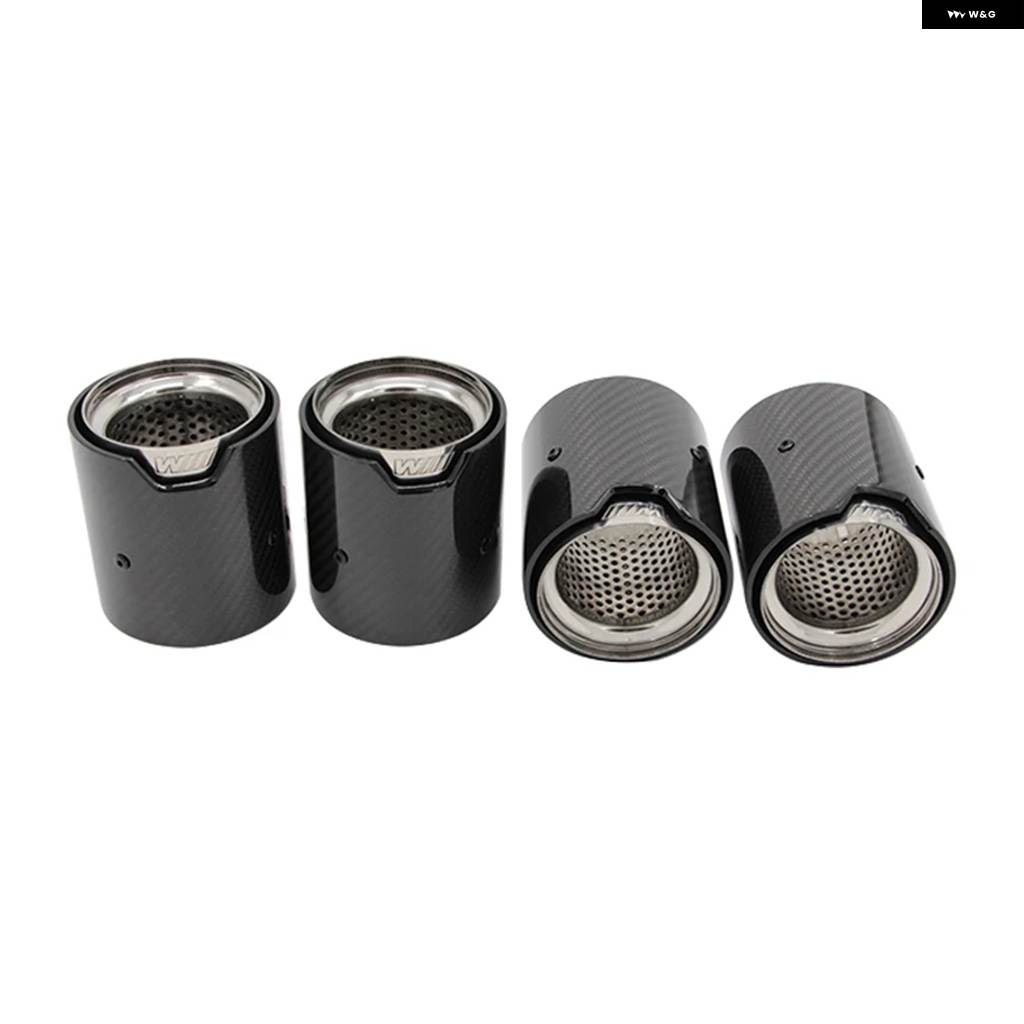 並行輸入品 BMW M2 F87 M3 F80 M4 F82 F83 排気 パイプ チップ ツーリング MP パフォーマンスパーツ カーボンメッキの画像