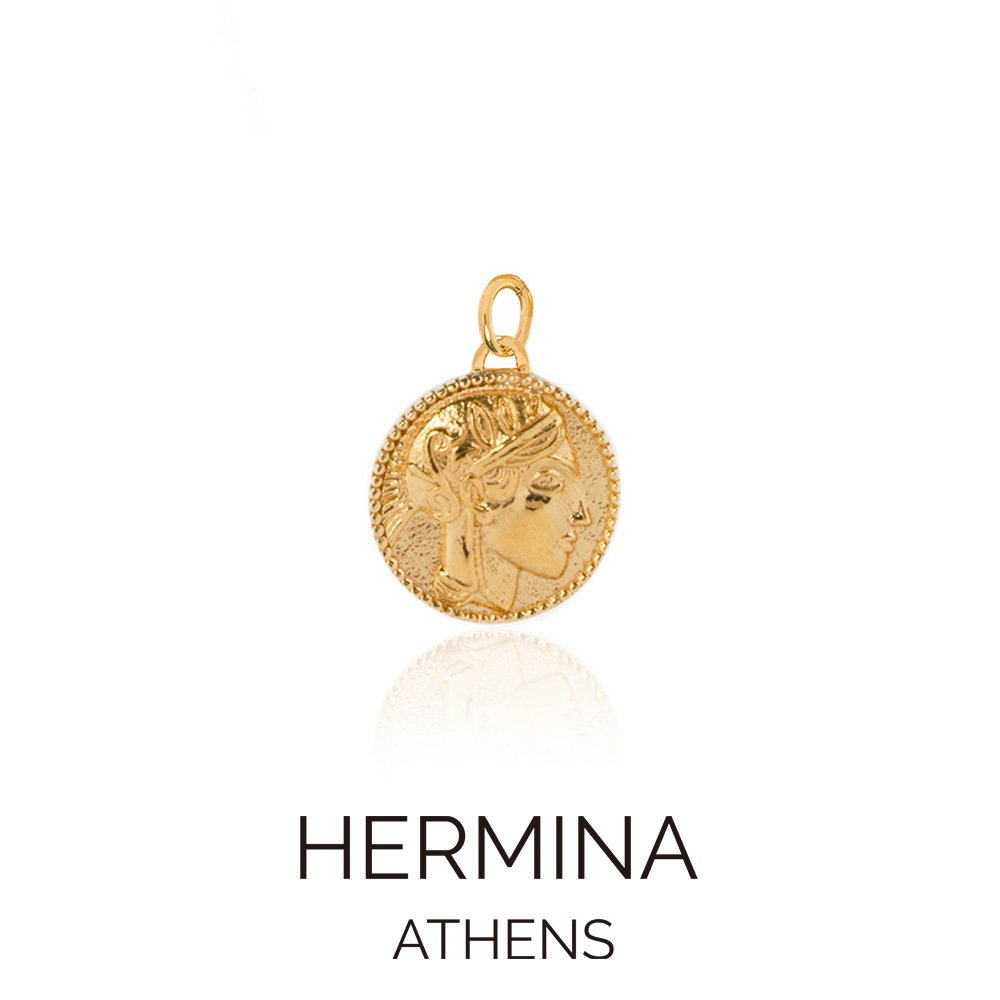HERMINA ATHENS ヘルミーナアセン LEO OVAL コイン ネックレス HERMINA ATHENS ヘルミーナアセン LEO OVAL コイン チャーム