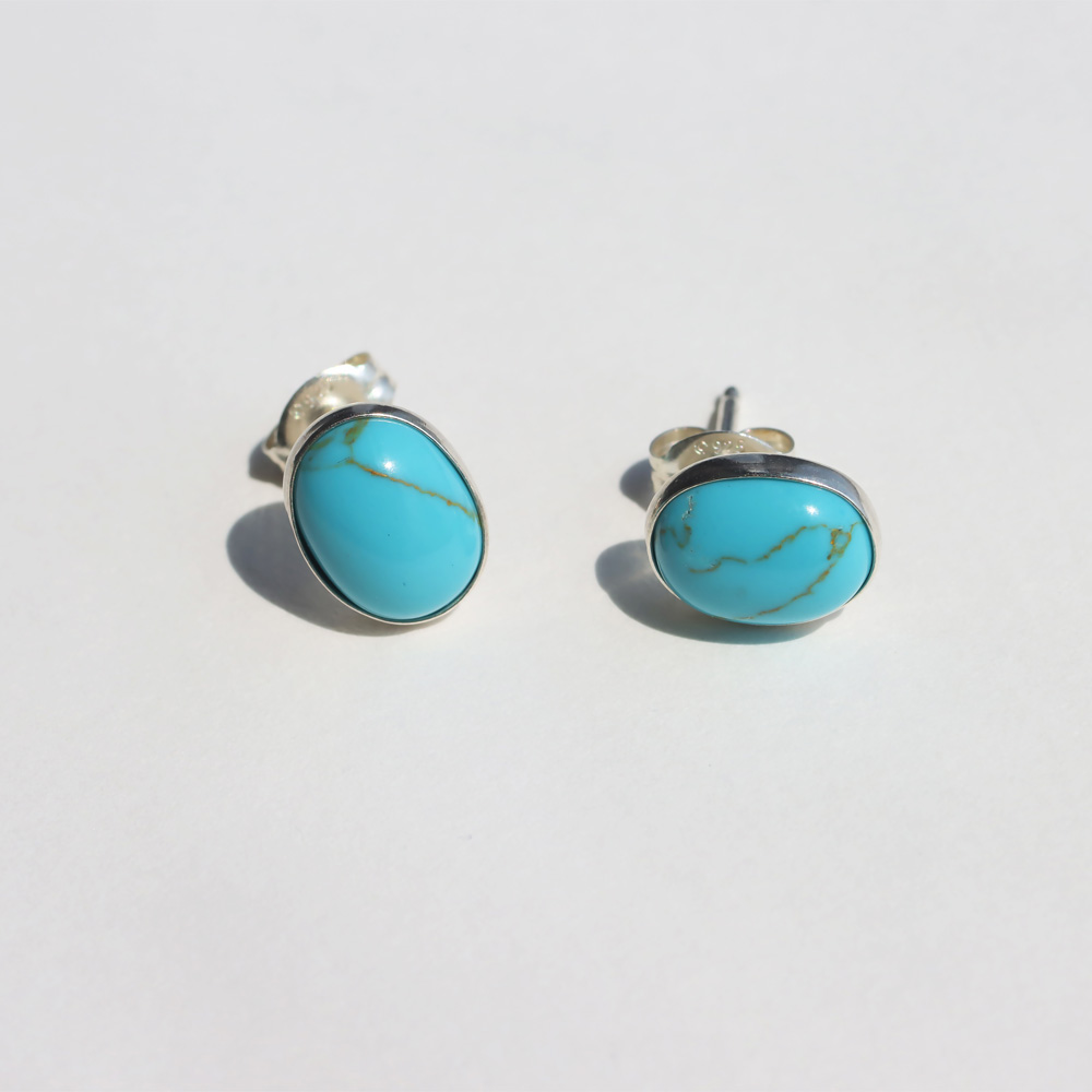 Harpo HARPO アルポ TURQUOISE CABOCHON EARRINGS E331