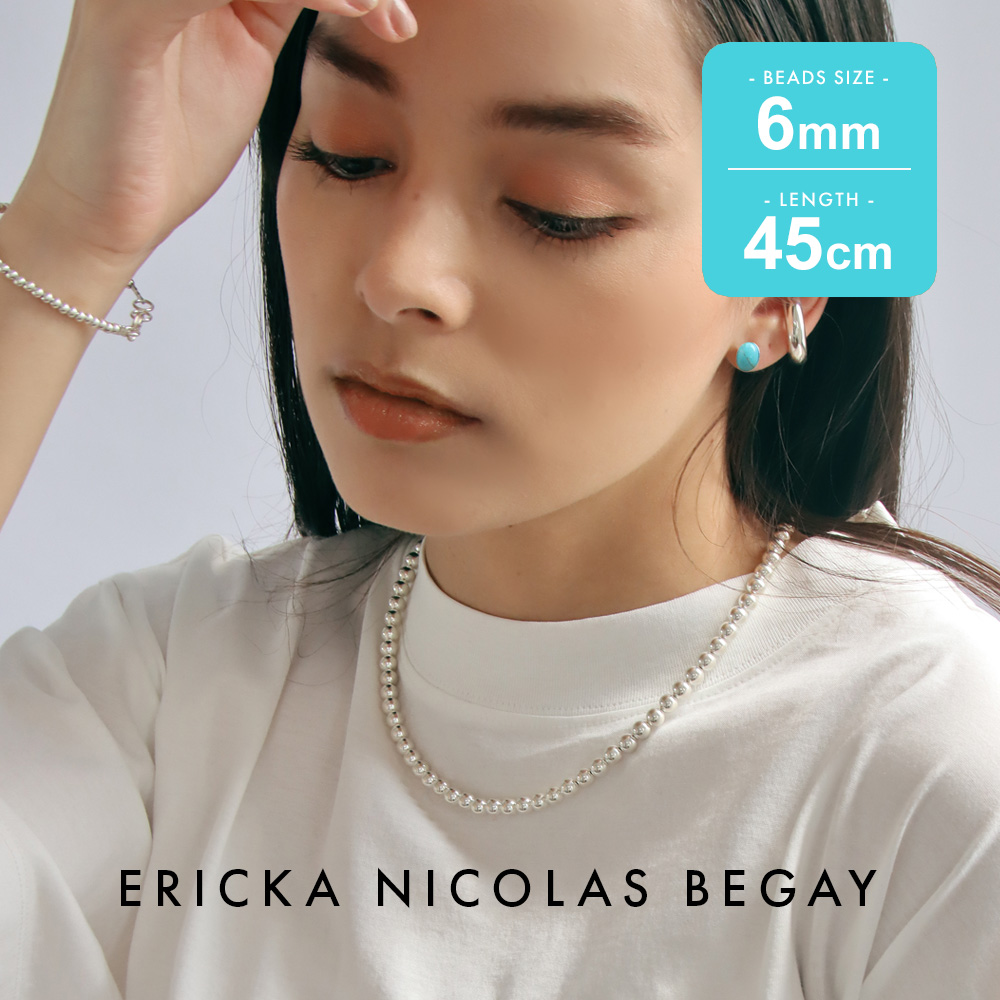 エリカ・ニコラス・ベゲイ ネックレス 6mm 45cm ERICKA NICOLAS BEGAY エリッカ ニコラス ビゲイ【6mm/45cm