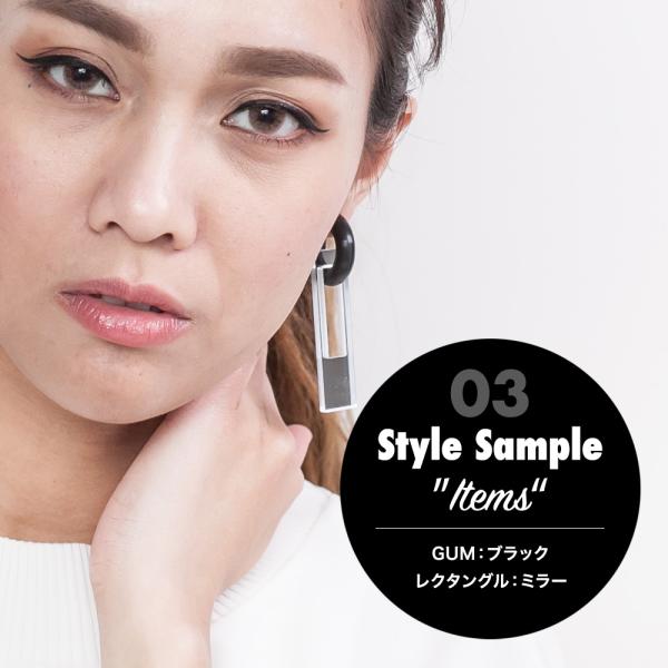 acrylic アクリリック gum earring ガムイヤリング 1セット2個入り