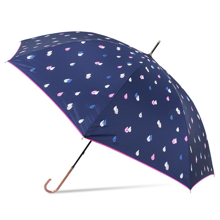傘 レディース 軽量 グラスファイバー ピコレース 晴雨兼用 長傘 雨傘 かわいい