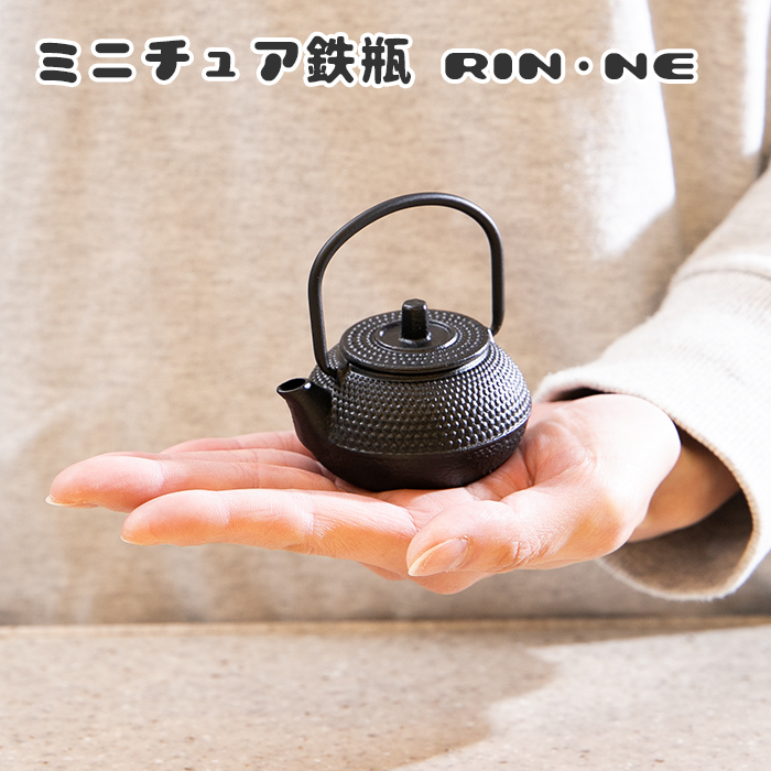 0448　鉄器 鉄瓶 小  ミニチュア h4346410.jpg