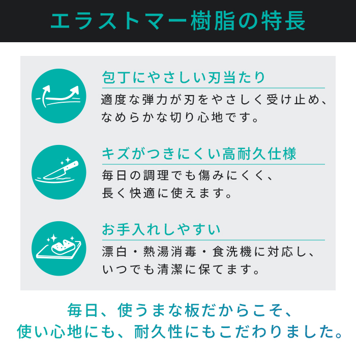 伊原企販 SUMINO 極厚弾力まな板 Lサイズ 日本製 SN-107 【抗菌 備長炭