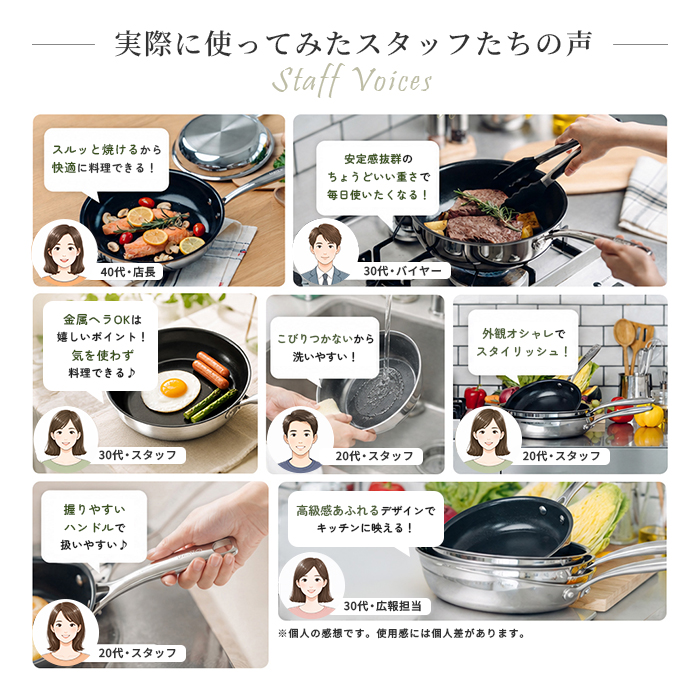 unica（ユニカ） やさしいフライパン 20cm PFASフリー IH・ガス火対応