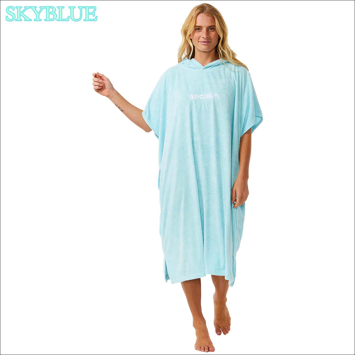 Rip Curl リップカールポンチLogo Hooded Towel ブラック Logo Hooded Towel - Rip Curl Australia