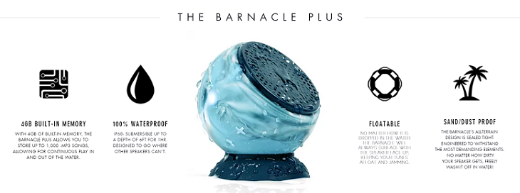 Speaqua Barnacle Plus (スピークァ バーナクルプラス) 防水スピーカー